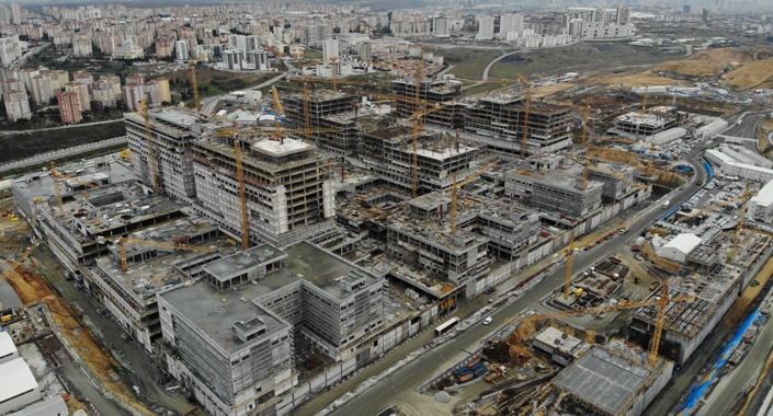 Başakşehir Şehir Hastanesi’nin yüzde 35’i tamamlandı