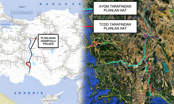 TCDD Eskişehir’den Antalya’ya demiryolu yapıyor