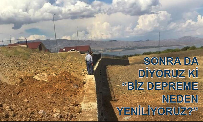 AFAD Elazığ’da dere yatağına ve mera alanlarına konut yapmış