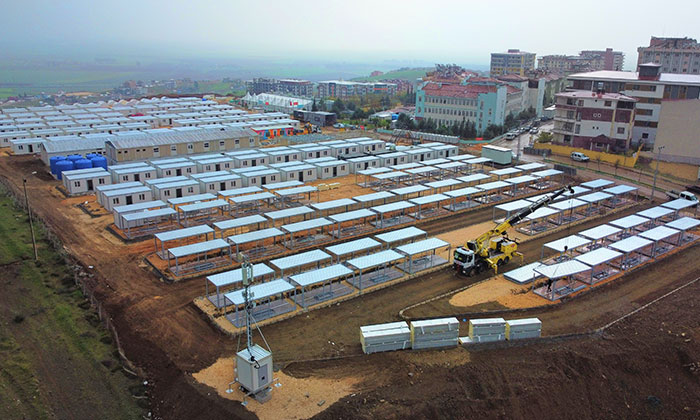 Vekon, deprem bölgesi için 3 bine yakın konteyner üretti