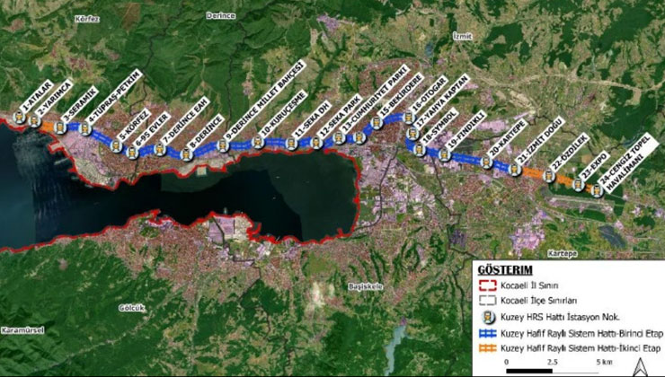 Kuzey Toplu Taşıma Hafif Raylı Sistem Hattı’na 60 milyar lira!